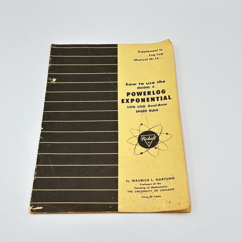 Lot of 3 Pickett Exponential Log Slide Rule How to . . . Booklets Hartung 1953 - Picture 7 of 15